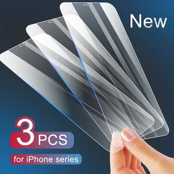 Защитное стекло на iPhone 11 12 Pro X XS Max XR Закаленное стекло Для iPhone 7 8 6 6s Plus 12 mini 11 Pro Протектор экрана