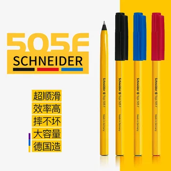 10ШТ Шариковая ручка Schneider 505F из Германии, водонепроницаемая гладкая шариковая ручка 0,5 мм
