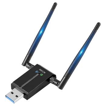 1300 Мбит/с Дальний USB WiFi Адаптер для Настольного ПК Ноутбук, USB Беспроводной Адаптер Двухдиапазонный 2,4 ГГц 5 ГГц Интернет-Накопитель