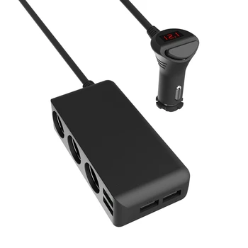 Автомобильное зарядное устройство Автомобильная зажигалка от одного до трех 4 интерфейса USB Зарядка мобильного телефона Универсальная Простая Установка Простота в использовании