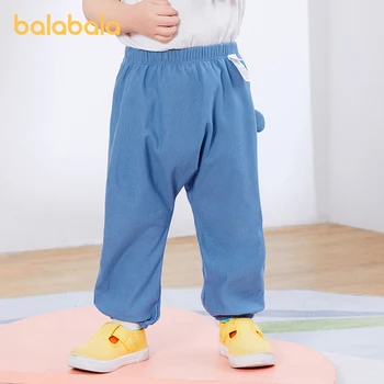 Повседневные штаны унисекс для младенцев Balabala, Летние Удобные универсальные брюки от комаров