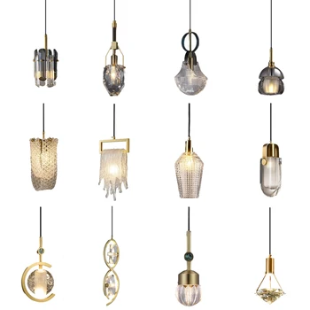 Подвесные светильники из коллекции LED Art Deco Crystal Glass, люстра, подвесной светильник Lampen для коридора, прихожей