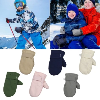 Детские зимние подарочные теплые перчатки, утепленные зимние перчатки, легкие для мальчиков и девочек
