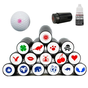 1 шт Мяч для гольфа, штамп, маркер, Оттискная печать, быстросохнущий пластик, различные портативные принадлежности Chioce, долговечные Аксессуары для гольфа в подарок