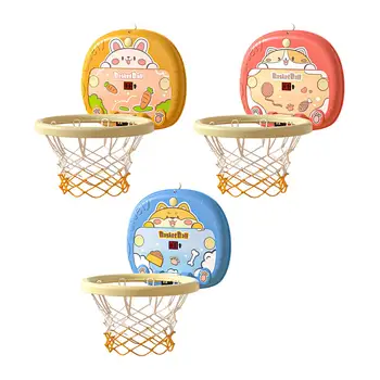 Набор мини-баскетбольных колец для помещений и улицы с мячами Портативные интерактивные игрушки Игровой набор для дверей офиса Подарки для детей