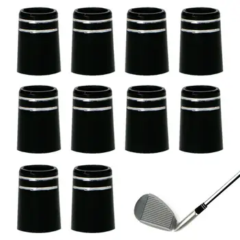 Наконечник для гольфа, 10 шт., черные заостренные наконечники для гольфа, прочные наконечники для гольфа, утюги для клюшек, замена втулки адаптера