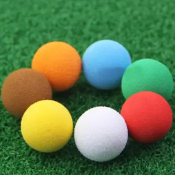 40шт Красочные Мячи Для Гольфа из Пены EVA Диаметром 2,15 см, Мягкие Мячи для Тренировки Полетов с Ограниченным количеством Мячей для Гольфа на Заднем Дворе, в помещении и на открытом воздухе
