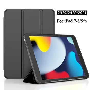 Чехол Для iPad 7-го, 8-го, 9-го поколения с тонкой Подставкой 10,2 дюйма, Защитный чехол для планшета с мягкой задней панелью для ipad 7/8/9 A2604 A2429