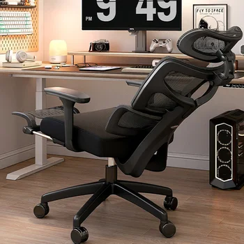 Кресла для отдыха, офисный стол, Эргономичный Дизайнерский Портативный Удобный Складной офисный стул, шезлонг на поворотных колесах, мебель для бюро MQ50BG