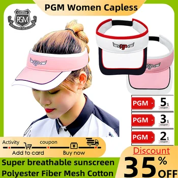 Женская монолитная дышащая шляпа PGM, солнцезащитный козырек, кепка, впитывающая пот, женская летняя солнцезащитная спортивная шляпа для гольфа