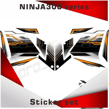 4 Цвета для Ninja300 Ninja 300 2013 2014 NinJa 300 Наклейки 3M Наклейка на обтекатель Наклейка на весь автомобиль 13-19