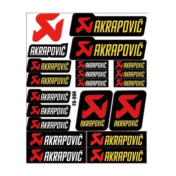 Светоотражающая наклейка Akrapovic на выхлопную трубу мотоцикла, наклейка на глушитель, логотип на наконечнике трубы глушителя
