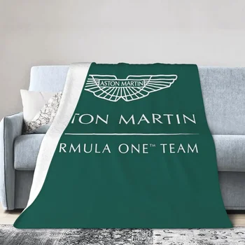 Одеяло Aston Martin F1 Мягкое теплое фланелевое плюшевое одеяло для кровати, гостиной, пикника, путешествия, домашнего дивана