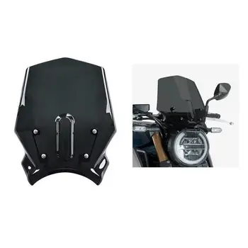 Ветрозащитный козырек на лобовое стекло мотоцикла для CB650R CB1000R Черный