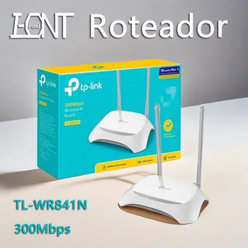 Мини-WIFI-роутер TP-LINK TL-WR841N 300 Мбит /с Беспроводной маршрутизатор Wifi-ретранслятор с антеннами с высоким коэффициентом усиления 2 * 5dBi