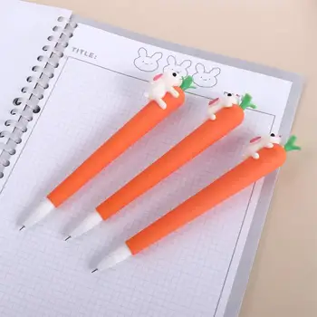 Канцелярские принадлежности Школьный кролик Креативные школьные принадлежности Морковь Канцелярские принадлежности Подарочная ручка для подписи Нейтральная ручка Ручка с гелевыми чернилами