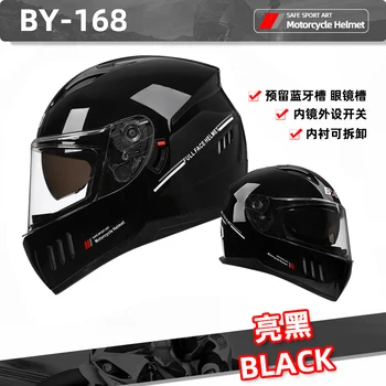Новейший мужской защитный шлем для взрослых, шлем для мотокросса, вместительный полнолицевой мотоциклетный шлем, одобренный для бездорожья DOT