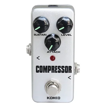 Kokko Компрессор для электрогитары, педальные эффекты, мини-педаль для электрогитары, аксессуары для бас-гитары, дизайн чисто аналоговой схемы