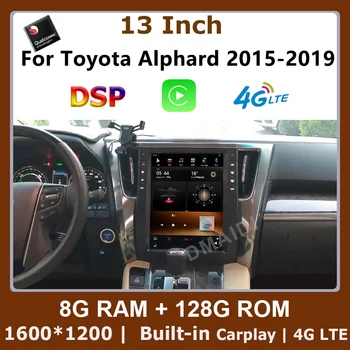 Большой Экран 13 Дюймов Android 11 Для Toyota Alphard 2015-2019 Автомобильный Мультимедийный DVD Стерео Радиоплеер GPS Навигация CarPlay Auto