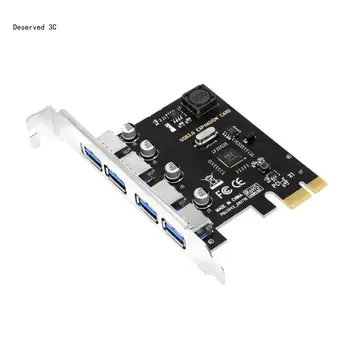 R9CB 4-портовая карта расширения USB PCIe PCIExpress PCIe USB-концентраторы-адаптеры