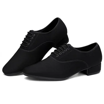 Мужская обувь для бальных танцев USHINE, латинское танго, Морден, Румба, обувь для социальных танцев на низком каблуке