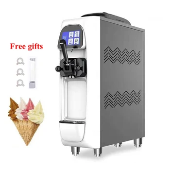 Коммерческая машина для приготовления мороженого в виде сладких рожков, Небольшая настольная машина для приготовления мягкого мороженого