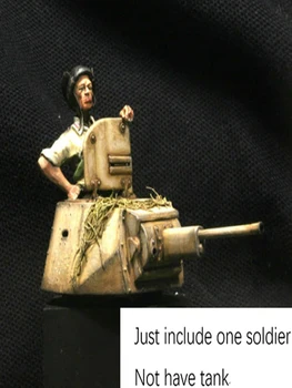 Неокрашенный комплект 1/35 Фигурка солдата-танкиста из смолы 