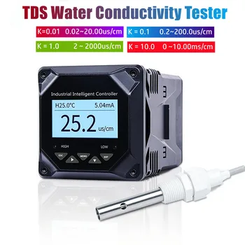 0.01/0.1/1.0/10.0 Электродный зонд TDS RS485 Тестер электропроводности чистой воды Анализатор электропроводности 0-20/0-200/0- 2000us / см