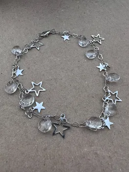 Очаровательные цепочки на лодыжке Y2K со звездами ручной работы из бисера| Изящный ножной браслет| Подарок для нее