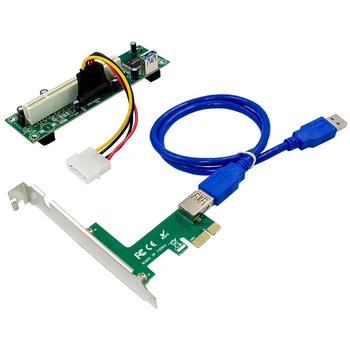 4-кратный адаптер PCI-Express для PCI-карты расширения Pcie для Pci-слота с 4-контактным разъемом кабеля питания SATA для ПК.