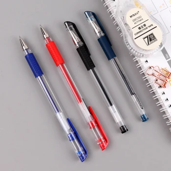 24ШТ Ручка для подписи M & G Q7 Гелевая ручка угольные чернила 0,5 мм Доктор с рецептурными чернилами Гелевая ручка Blue Bullet