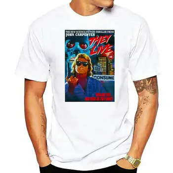 Футболка John Carpenter They Live, футболка с постером фильма, летняя футболка в стиле ретро 80-х с принтом редкого фильма