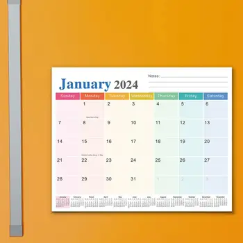 Календарь-планировщик для холодильника, магнитный планировщик на холодильник, сохраняйте порядок с помощью магнитного календаря на холодильник на 18 месяцев до 2024 года