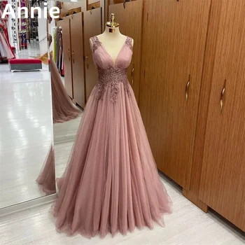 Платья для выпускного вечера Annie Pink, вечернее платье с вышивкой, свадебные платья для торжественных мероприятий, платья на заказ
