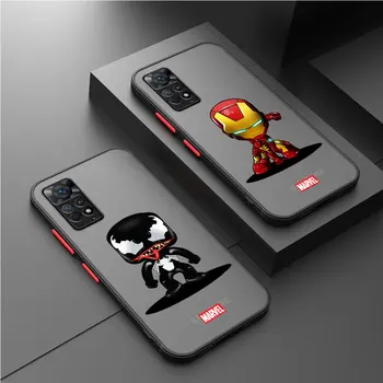 Милый Marvel Venom Funda Прозрачный Матовый Чехол Для Телефона Xiaomi Redmi Note 9S 11T 8 Pro 11S 10 Pro 10S 7 12 Pro 9 8T 12 Pro