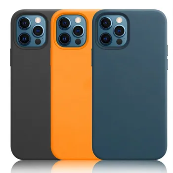 2023 Новая Оригинальная Кожа Для iPhone 14 13 12 Pro Max Mini Magnet Case For Magsaf * Чехол Для Беспроводной Зарядки Drop Protect Чехлы
