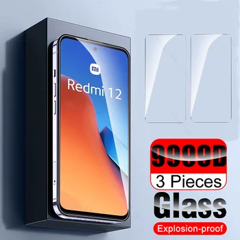 3шт 9999D Стекло Для Xiaomi Redmi 12 4G 2023 Протектор Экрана Закаленное Стекло Readmi Redmy Radmi 12 Redmi12 6,79 дюймовая Защитная Пленка
