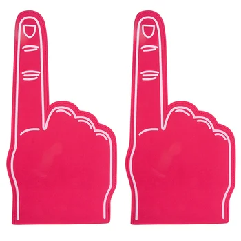 2шт Пенопластовый палец Для спортивных мероприятий, Подбадривающий спортивного болельщика, Подставка для пальцев, Пенопластовая рука для вечеринки.