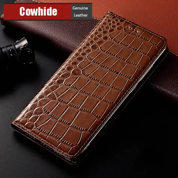 Чехол из натуральной кожи с рисунком крокодила для XiaoMi Mi Max 2 3 4 Mix 2 2s 3 4 Магнитный чехол-бумажник для телефона с откидной крышкой