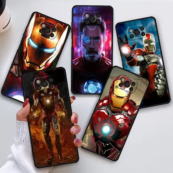 Marvel Железный Человек Тони Старк Чехол Для Телефона Xiaomi Mi Poco C40 F5 Pro X4 NFC C55 X3 GT M4 F3 C51 X4 X3NFC M5 Силиконовый Чехол Capa