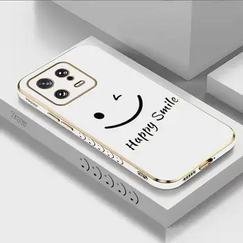 Продолжайте улыбаться, роскошный чехол для телефона с покрытием Xiaomi Mi 13 12S Ultra 13 Pro 11T Ultra 12 12T 11 11 Lite 10 10T Чехол