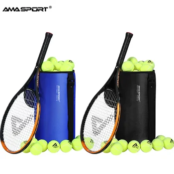 Сумка-мешок для теннисных мячей AMASPORT с застежкой-молнией, прочный войлок, хорошая эластичность, Тренировочные Пелотас Де Тенис без давления для тренировок