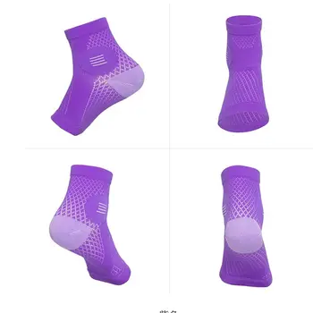 1 пара носков для снятия отека голеностопного сустава, эластичные спортивные носки против усталости, Размер S-2XL, дышащий компрессионный рукав для лодыжки