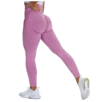 Спортивные женские штаны для йоги с подтяжкой бедер, штаны для бега с высокой талией, штаны для йоги