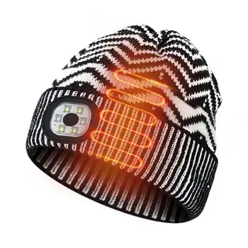 Ночник LED Beanie Перезаряжаемая Вязаная светодиодная шапка с 3 режимами светодиодной фары, шапка с подсветкой, наполнители для чулок для мужчин и отцов