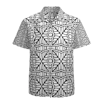 Мужская гавайская рубашка С коротким рукавом, повседневные пляжные рубашки на пуговицах с цветочным принтом, с карманом, быстросохнущая, дышащая.