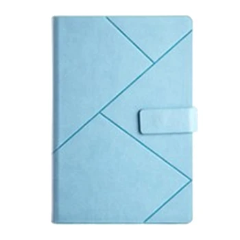 Цельнокроеный синий деловой блокнот для путешественников, повестка дня, дневник, канцелярские принадлежности, блокнот для школьных канцелярских принадлежностей