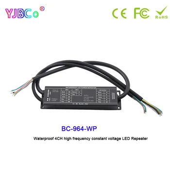 Bincolor 4-Канальный Водонепроницаемый Светодиодный Ретранслятор питания постоянного Тока 5 В 12 В 24 В высокочастотный ШИМ-сигнал RGBW светодиодный Контроллер расширения BC-964-WP