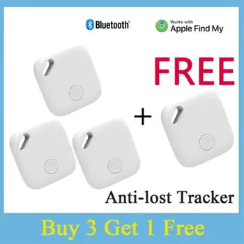 Bluetooth GPS трекер Smart Air Tag Mini Child Pet Finder Ключ для защиты от потери охранной сигнализации Локатор для системы Apple IOS Найди мое приложение