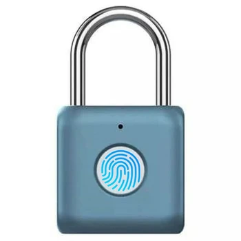Водонепроницаемый биометрический замок с отпечатком пальца, защита от кражи, USB-аккумуляторный замок